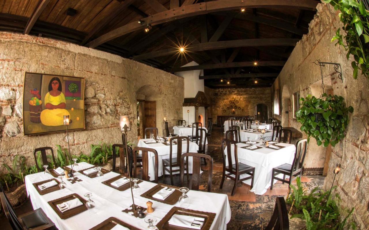 Hotel Museo Spa Casa Santo Domingo Antigua Kültér fotó Interior of the restaurant